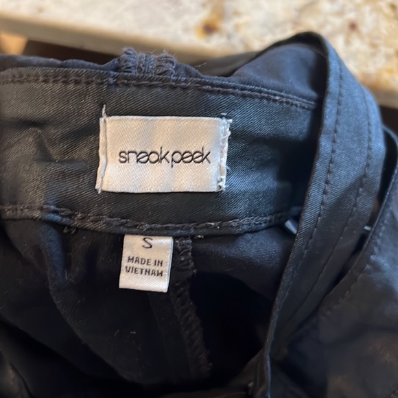 Black “pleather” overalls - Picture 4 of 4